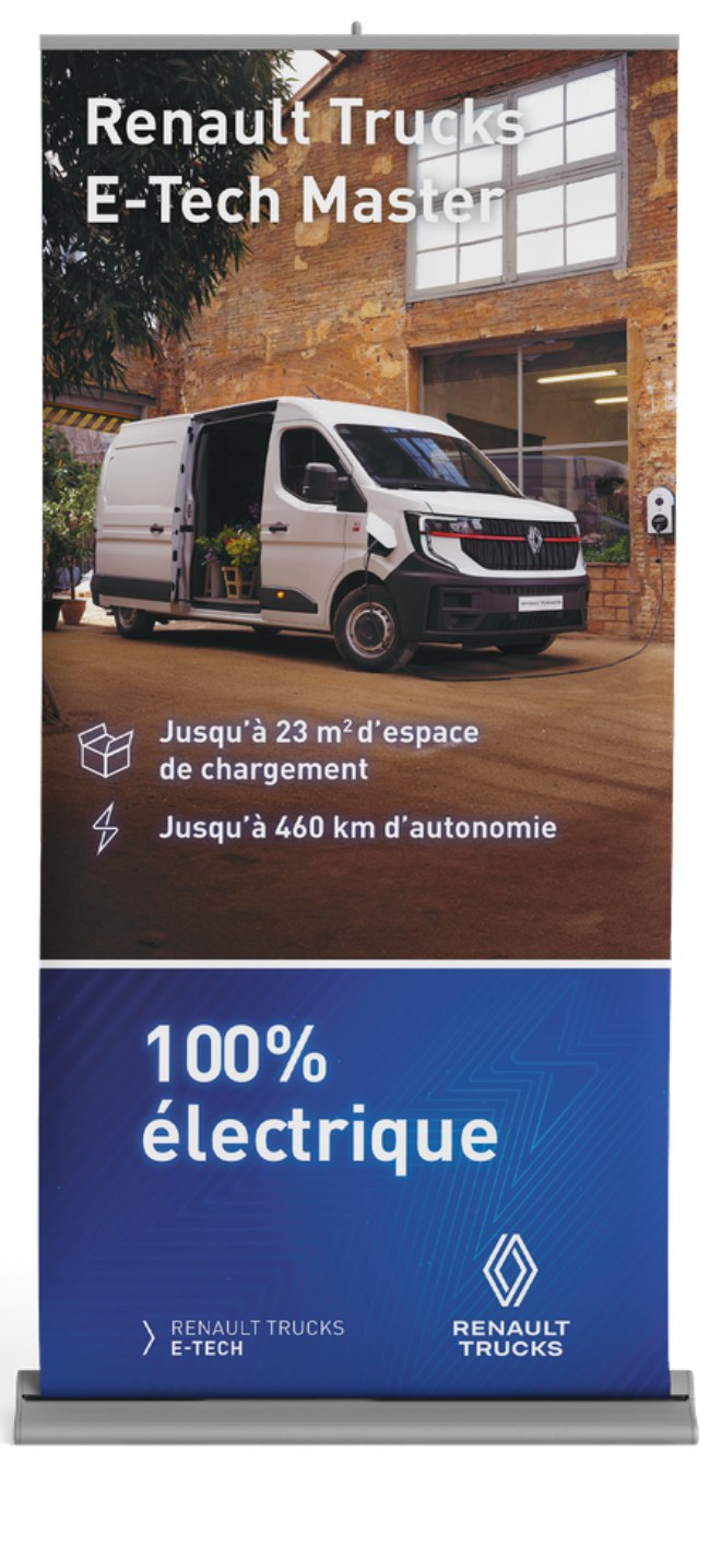 Roll-up banners produced for a national dealer network